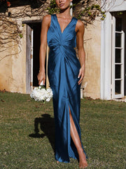 Fashion Deep V Sleeveless Backless Dress Newgew Dresses