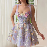 Embroidery Floral Corset Dress Newgew Dresses