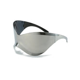 Rimless Shield Oversized Sunglasses Newgew