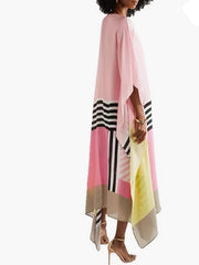 Pink Candy Stripe Kaftan Newgew Dresses
