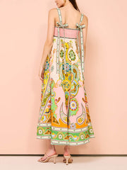 Camisole Unique Holiday Print Midi Dress Newgew Dresses