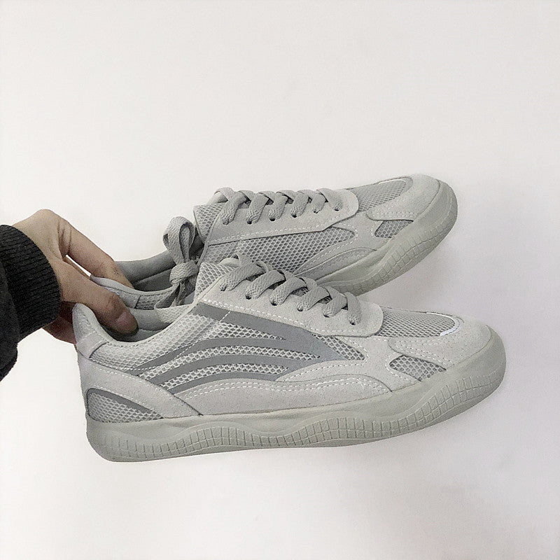 Women's Far Wave Hollow Breathable Summer Reflective Canvas Shoes Newgew