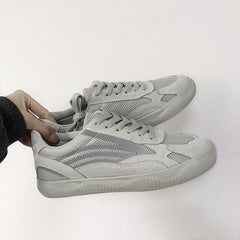 Women's Far Wave Hollow Breathable Summer Reflective Canvas Shoes Newgew