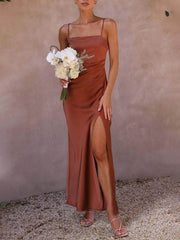 Fashionable Slit Suspender Dress Newgew Dresses