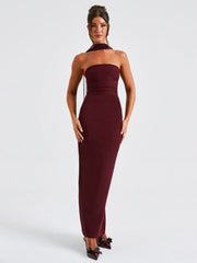 Strapless Lace Trim Dress Set Newgew Dresses