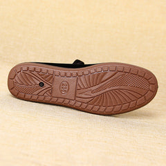 Women's Flat Black Soft Bottom Dance Hotel Canvas Shoes Newgew