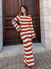 Striped Knit Beach Cover-Up Newgew Dresses
