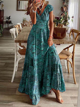 Bohemian Waisted Floral Print Dress Newgew Dresses