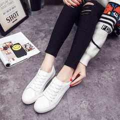 Women's Three-time Vulcanized Flat Korean Classic Pumps Canvas Shoes Newgew