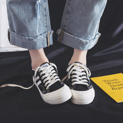 Small White Female Korean Wild Board Canvas Shoes Newgew