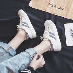 Small White Female Korean Wild Board Canvas Shoes Newgew