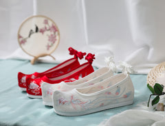 Increasing Insole Bow Antique Embroidered For Canvas Shoes Newgew