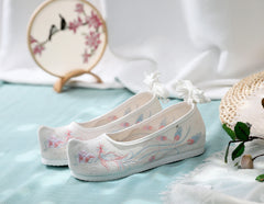 Increasing Insole Bow Antique Embroidered For Canvas Shoes Newgew