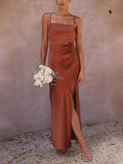 Fashionable Slit Suspender Dress Newgew Dresses