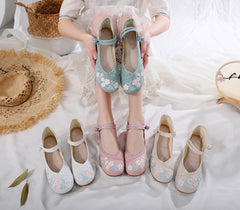 Clothing Versatile Embroidered Cotton And Linen Canvas Shoes Newgew