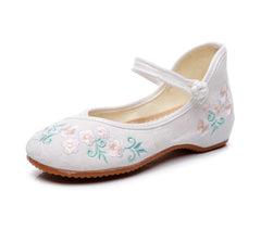 Clothing Versatile Embroidered Cotton And Linen Canvas Shoes Newgew