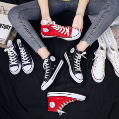 Women's Spring For Lovers Classic Summer Breathable Canvas Shoes Newgew