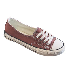 Women's Flat Korean Style Versatile Summer Low-cut Canvas Shoes Newgew