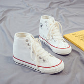 Women's Summer Thick Bottom Height Increasing Insole Canvas Shoes Newgew