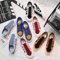 Women's & Men's Summer Bright Oil Retro Classic Vulcanized Canvas Shoes Newgew