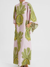 Pink Floral 3/4 Sleeve Dress Newgew Dresses