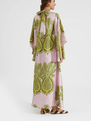 Pink Floral 3/4 Sleeve Dress Newgew Dresses