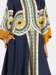 Magnifico Printed Maxi Dress - Blue Newgew Dresses