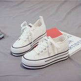 Women's Spring Versatile Korean Style Platform Canvas Shoes Newgew