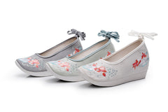 For Han Chinese Clothing Round Head Female Canvas Shoes Newgew