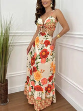 Hollow Backless Slim Print Dress Newgew Dresses