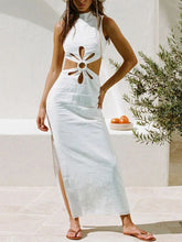 Halter Neck Backless Holiday Hollow Dress Newgew Dresses