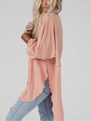 Relaxed Patchwork Oversized Shirt Dress Newgew Dresses