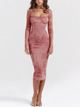 Pink Print Corset Dress Newgew Dresses