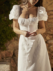 Palace Square Neck Lace Maxi Dress Newgew Dresses