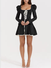 Lace Strap A-Hem Mini Dress Newgew Dresses