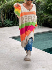 Bohemian Casual Pullover Sweater Newgew Dresses