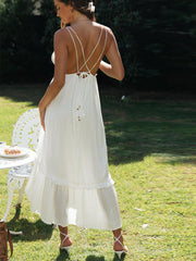 Chiffon Ruffle Midi Dress Newgew Dresses