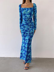 Backless Strappy Smocked Maxi Dress Newgew Dresses