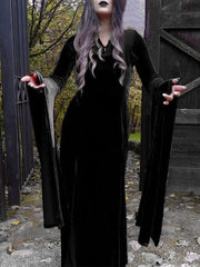 Halloween Slit Skirt Witch Maxi Dress Newgew Dresses