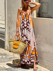 Ethnic Printed Loose Cami Dress Newgew Dresses