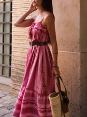 Ethnic Style Knitted Slip Maxi Dress Newgew Dresses