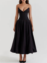 Black Strapless Midi Dress Newgew Dresses