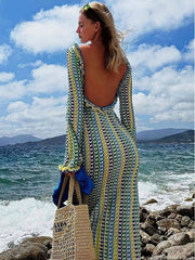 Maxi Dress Holiday Beach- Yellow Newgew Dresses