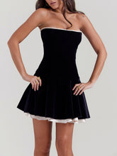 Black Velvet Strapless Dress Newgew Dresses