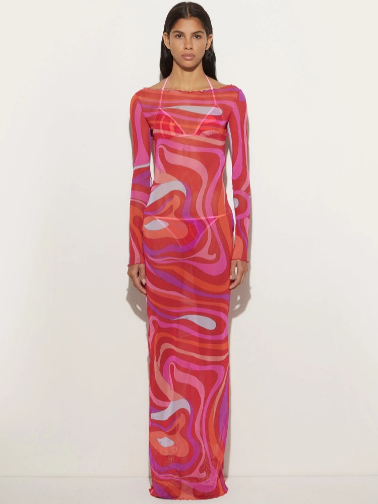 Marm Chiffon Maxi Dress Newgew Dresses