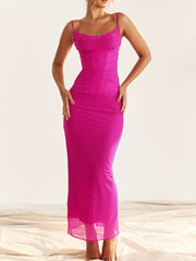 Maxi Dress Dreamscape - red Dream Newgew Dresses