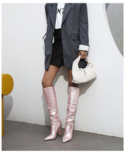 Glitter Glam Slouched Boots Newgew