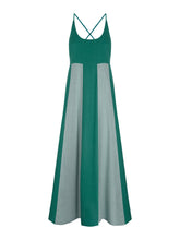 Two-Tone Spliced Maxi Dress Newgew Dresses