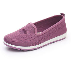 Women's Beijing Cloth Breathable Flat Hollowed Mesh Canvas Shoes Newgew