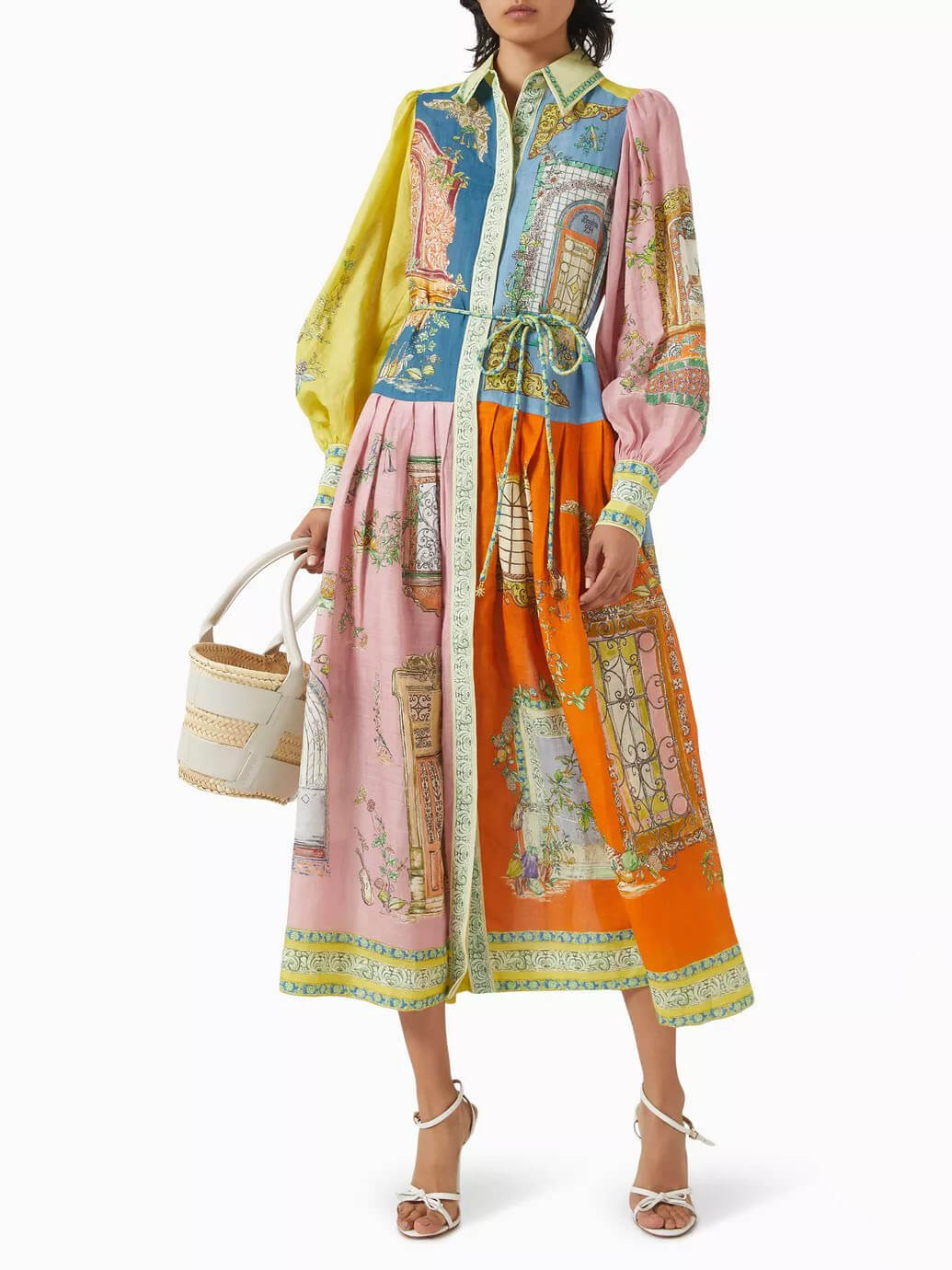 Monte Belted Midi Shirtdress Newgew Dresses